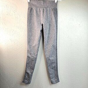 Gymshark Leggings Size Medium Gray Stretchy Athletic Workout Pull On Pants